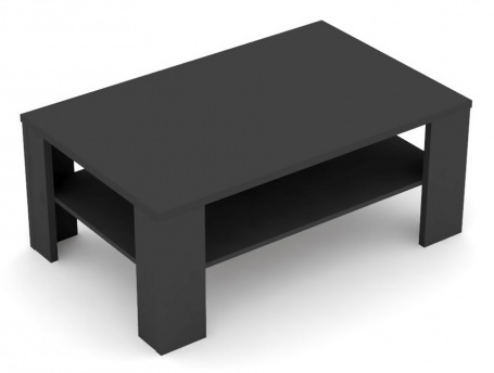 Konferenční stolek s poličkou REA 3 - graphite