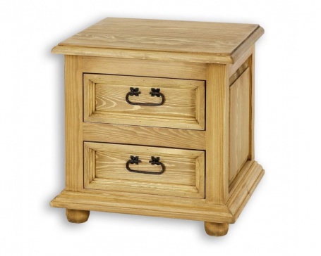 Dřevěný noční stolek s šuplíky COM 12 - K01