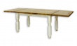 Jídelní selský rustikální stůl z masivního dřeva 90x160cm MES 01 A s hladkou deskou - s deskami