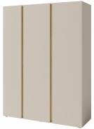 Třídveřová šatní skříň Hailee - béžová/dub olejovaný