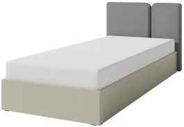 Studentská postel 90x200cm s úložným prostorem Hailee - zelená/šedá