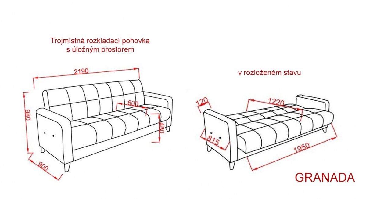 Trojmístná rozkládací pohovka s úložným prostorem granada - hnědá.

 

Kostra pohovky je vyrobena z vysoce kvalitního lamina a kovu, zatímco polstrování je tvořeno z 70% bonellovými pružinami a 30% pěnou hustoty 18.

 

Rozměry trojmístné rozkládací pohovky s úložným prostorem Granada jsou 219x98x90cm (š, v, h).

 

Veškeré produkty z kolekce Granada a jí podobné naleznete níže v souvisejících produktech.


Barva na fotografii se může lehce lišit oproti reálnému výrobku. Příčinou může být zobrazování barev monitoru či různé nasvícení výrobků při focení.